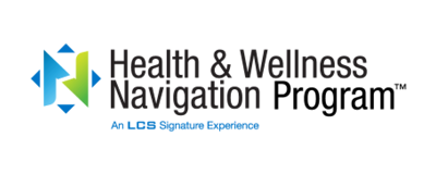 health-wellness Health & Wellness Navigation logo with colorful human figures on left side