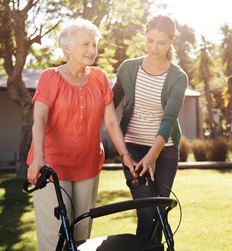 walking with a walker